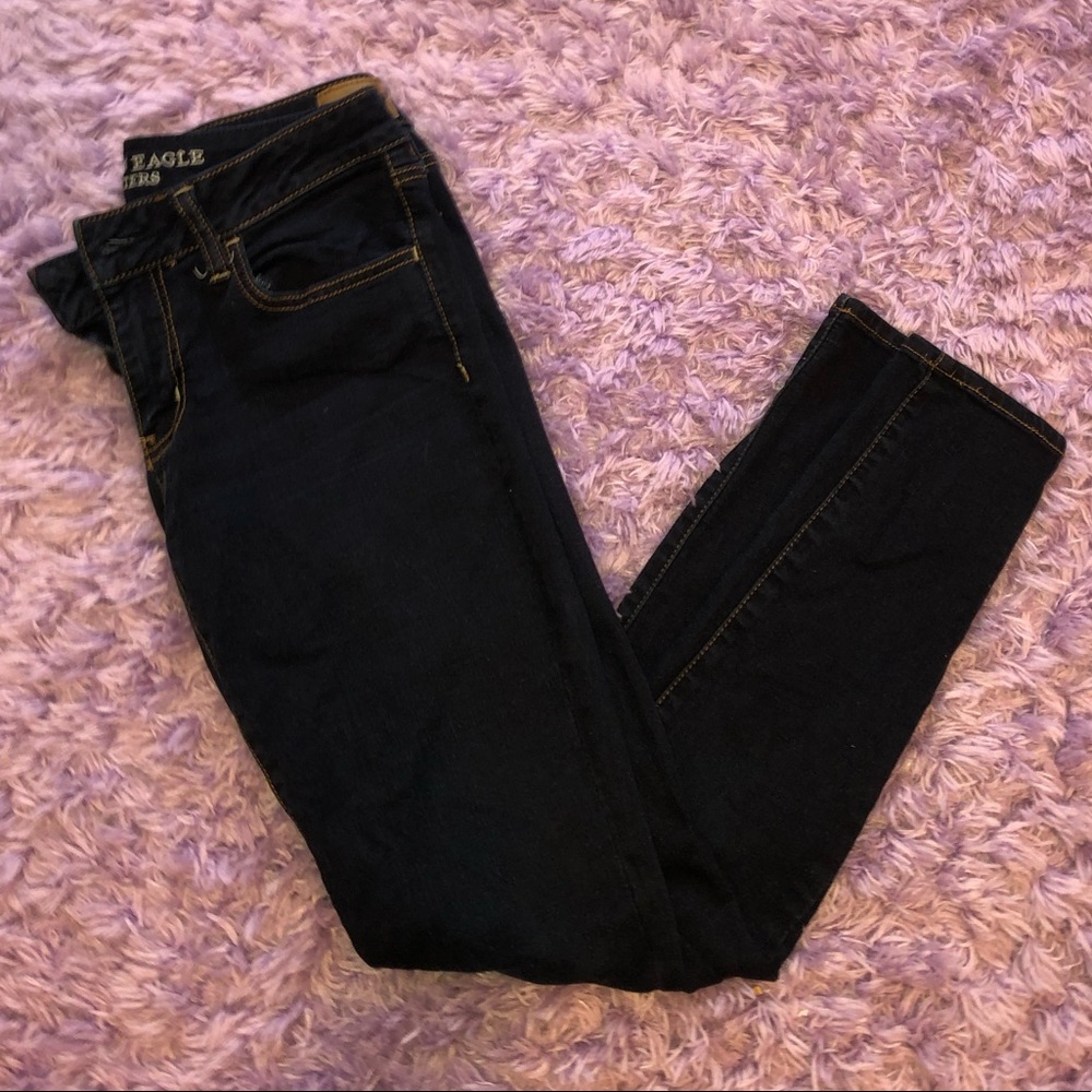 American Eagle super stretch dark wash jeans